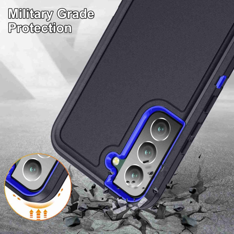 For Samsung Galaxy S23 5G Life Water-resistant Rugged Phone Case(Dark Blue + Royal Blue)