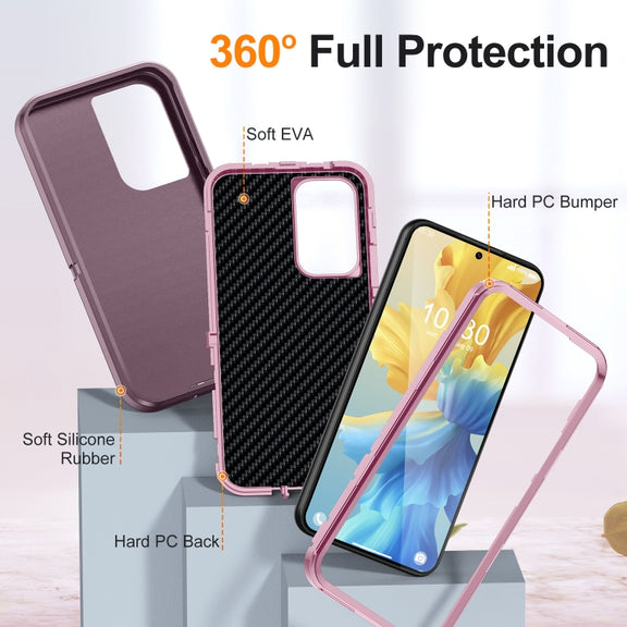 For Samsung Galaxy A54 Life Water-resistant Rugged Phone Case(Purple + Pink) - free shipping - PMC TechLife - Order now!