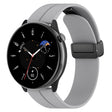 For Amazfit GTR Mini Magnetic Fold Clasp Black Buckle Silicone Watch Band(Light Grey) -  by PMC TechLife | Online Shopping South Africa | PMC TechLife
