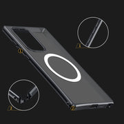 For Samsung Galaxy S23 Ultra 5G MagSafe Magnetic PC Phone Case(Black)
