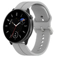 For Amazfit GTR Mini 20mm Flat Head Groove Reverse Buckle Silicone Watch Band(Light Grey) -  by PMC TechLife | Online Shopping South Africa | PMC TechLife
