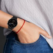 For Amazfit GTR Mini 20mm Flat Head Groove Reverse Buckle Silicone Watch Band(Navy Blue)