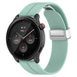 For Amazfit GTR 4 Magnetic Fold Clasp Silver Buckle Silicone Watch Band(Teal) -  by PMC TechLife | Online Shopping South Africa | PMC TechLife