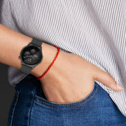 For Amazfit GTR 4 Magnetic Fold Clasp Silver Buckle Silicone Watch Band(Starlight Color)