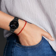 For Amazfit GTR Mini 20mm Cross Texture Two Color Silicone Stainless Steel Buckle Watch Band(Gray Yellow)