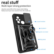 For Xiaomi Redmi 12C 4G / 11A Sliding Camera Cover Design TPU+PC Phone Case(Green)