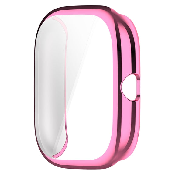 For Amazfit GTS4 Mini Full Coverage TPU Electroplating Watch Protective Case(Pink)