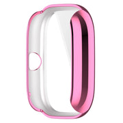 For Amazfit GTS4 Mini Full Coverage TPU Electroplating Watch Protective Case(Pink)