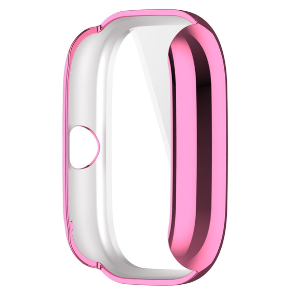 For Amazfit GTS4 Mini Full Coverage TPU Electroplating Watch Protective Case(Pink)