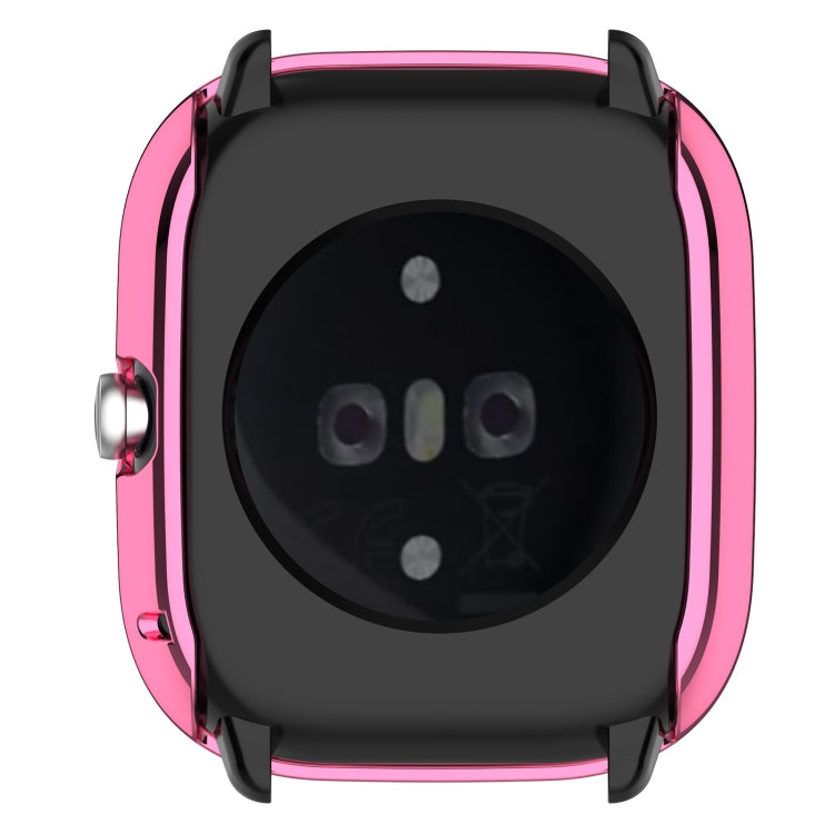 For Amazfit GTS4 Mini Full Coverage TPU Electroplating Watch Protective Case(Pink)