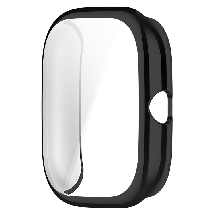 For Amazfit GTS4 Mini Full Coverage TPU Electroplating Watch Protective Case(Black)