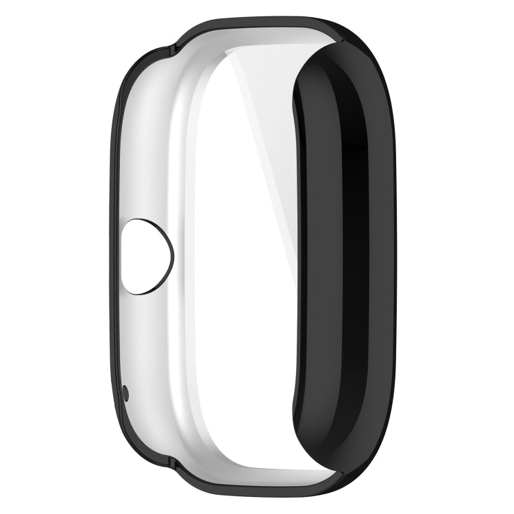 For Amazfit GTS4 Mini Full Coverage TPU Electroplating Watch Protective Case(Black)