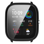 For Amazfit GTS4 Mini Full Coverage TPU Electroplating Watch Protective Case(Black)