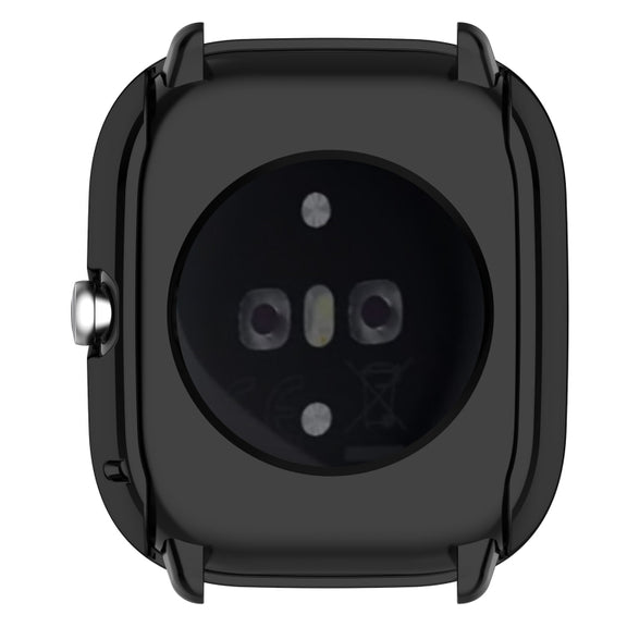 For Amazfit GTS4 Mini Full Coverage TPU Electroplating Watch Protective Case(Black)