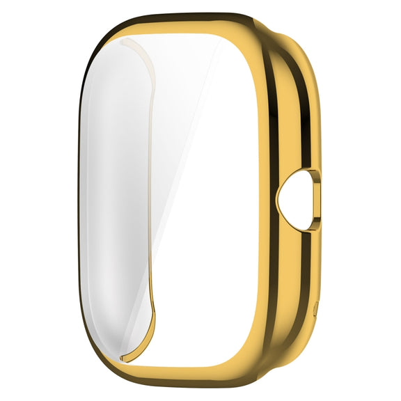 For Amazfit GTS4 Mini Full Coverage TPU Electroplating Watch Protective Case(Gold)