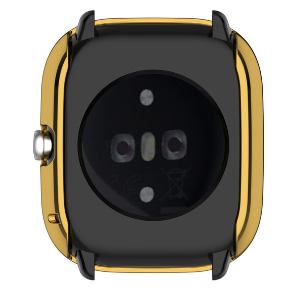 For Amazfit GTS4 Mini Full Coverage TPU Electroplating Watch Protective Case(Gold)
