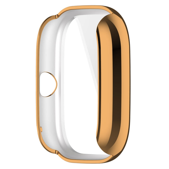For Amazfit GTS4 Mini Full Coverage TPU Electroplating Watch Protective Case(Rose Gold)