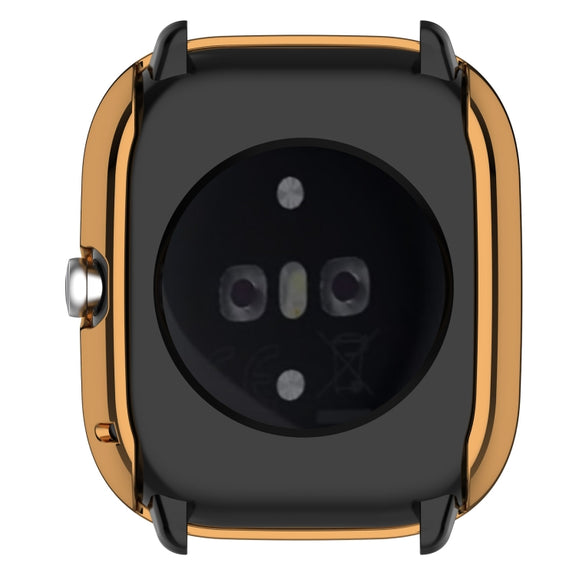 For Amazfit GTS4 Mini Full Coverage TPU Electroplating Watch Protective Case(Rose Gold)