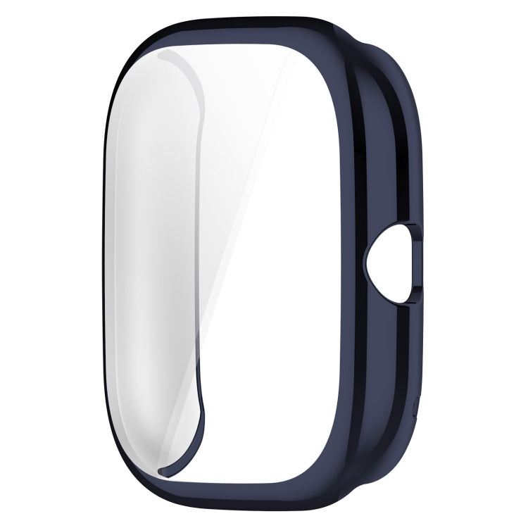 For Amazfit GTS4 Mini Full Coverage TPU Electroplating Watch Protective Case(Midnight Blue)