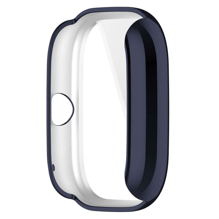 For Amazfit GTS4 Mini Full Coverage TPU Electroplating Watch Protective Case(Midnight Blue)
