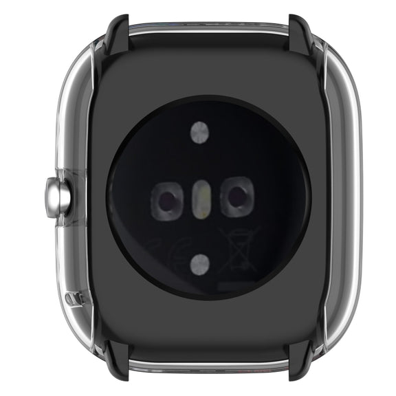 For Amazfit GTS4 Mini Full Coverage TPU Electroplating Watch Protective Case(Transparent)