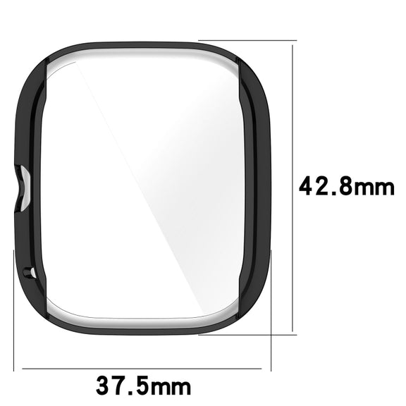 For Amazfit GTS4 Mini Full Coverage TPU Electroplating Watch Protective Case(Transparent)