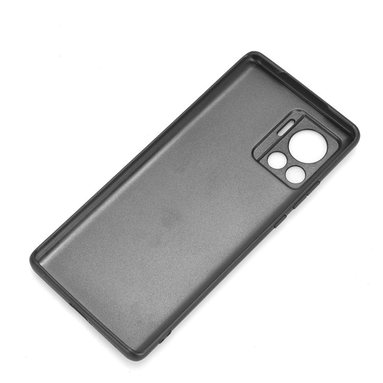 For Motorola Edge 30 Ultra / Moto X30 Pro Sewing Cow Pattern Skin PC + PU + TPU Phone Case(Black)