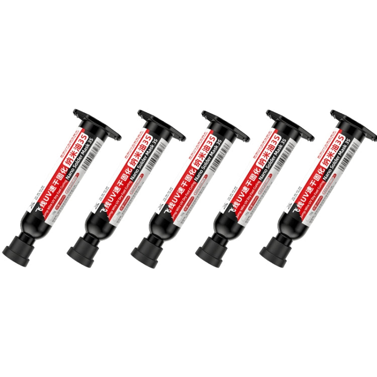 5pcs Qianli MEGA-IDEA Nano Solder Mask 3S Jump Wire UV Dry Fast Curing Glue - Repair Glue Series by QIANLI | Online Shopping South Africa | PMC Jewellery | Buy Now Pay Later Mobicred