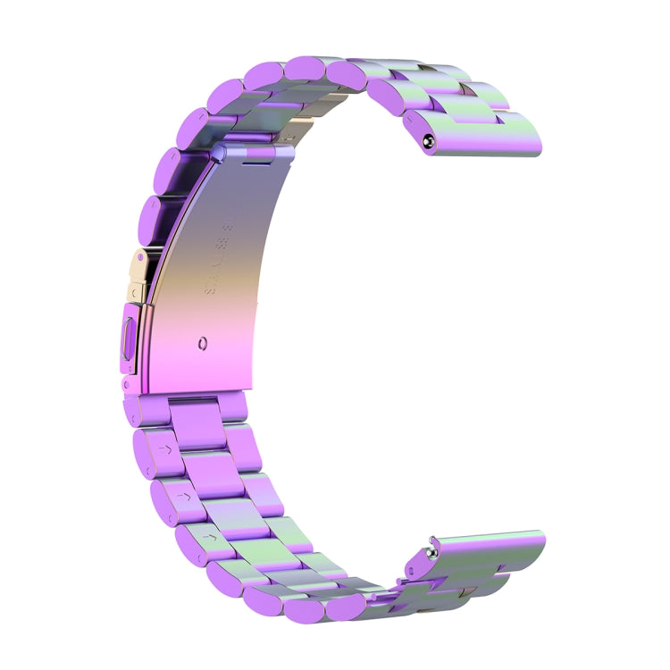 For Honor Watch GS 3i 22mm Three Bead Stainless Steel Metal Watch Band(Colorful) -  by PMC TechLife | Online Shopping South Africa | PMC TechLife