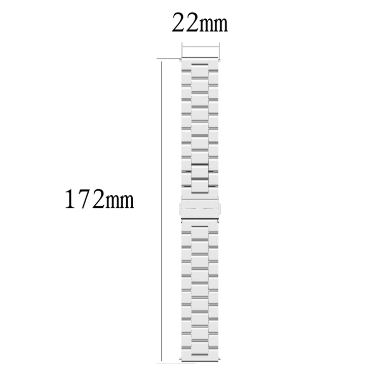 For Honor Watch GS 3i 22mm Three Bead Stainless Steel Metal Watch Band(Gold) -  by PMC TechLife | Online Shopping South Africa | PMC TechLife