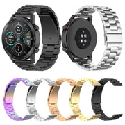For Honor Watch GS 3i 22mm Three Bead Stainless Steel Metal Watch Band(Gold)