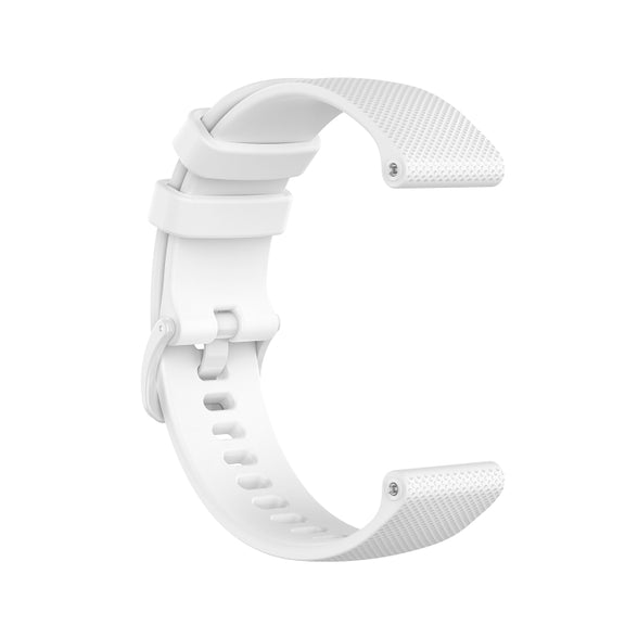 For Honor Watch GS 3i 22mm Small Plaid Texture Silicone Watch Band(White)