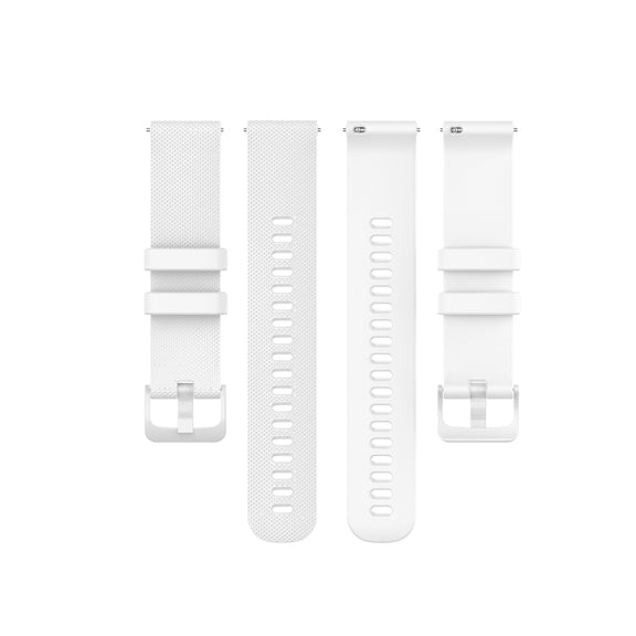 For Honor Watch GS 3i 22mm Small Plaid Texture Silicone Watch Band(White)