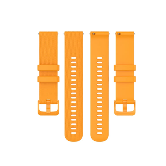 For Honor Watch GS 3i 22mm Small Plaid Texture Silicone Watch Band(Amber Yellow)