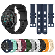 For Honor Watch GS 3i 22mm Small Plaid Texture Silicone Watch Band(Amber Yellow)