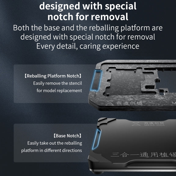 For Huawei Mate 30 5G / Mate X2 Qianli Mega-idea Multi-functional Middle Frame Positioning BGA Reballing Platform