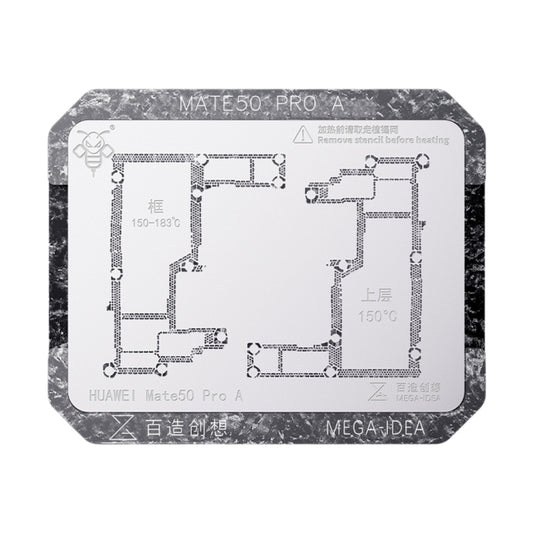 For Huawei Mate 50 Pro A Qianli Mega-idea Multi-functional Middle Frame Positioning BGA Reballing Platform - free shipping - PMC Jewellery - Order now!