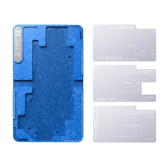 For iPhone 12 Series Qianli Mega-idea Multi-functional Middle Frame Positioning BGA Reballing Platform - free shipping - PMC Jewellery - Order now!