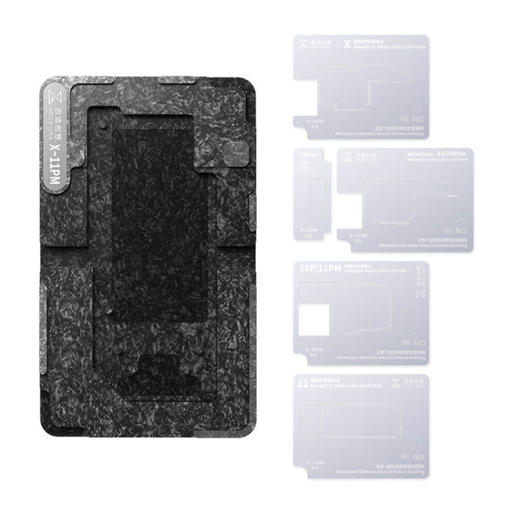 For iPhone X-11 Pro Max Qianli Mega-idea Multi-functional Middle Frame Positioning BGA Reballing Platform - free shipping - PMC TechLife - Order now!