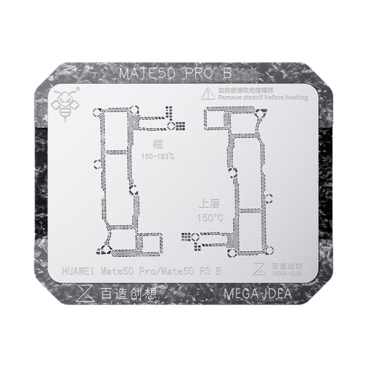 For Huawei Mate 50 Pro B Qianli Mega-idea Multi-functional Middle Frame Positioning BGA Reballing Platform - free shipping - PMC Jewellery - Order now!