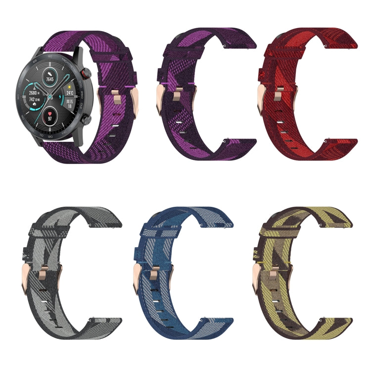 For Honor Watch GS 3i 22mm Nylon Woven Watch Band(Red) - Smart Wear by PMC TechLife | Online Shopping South Africa | PMC TechLife