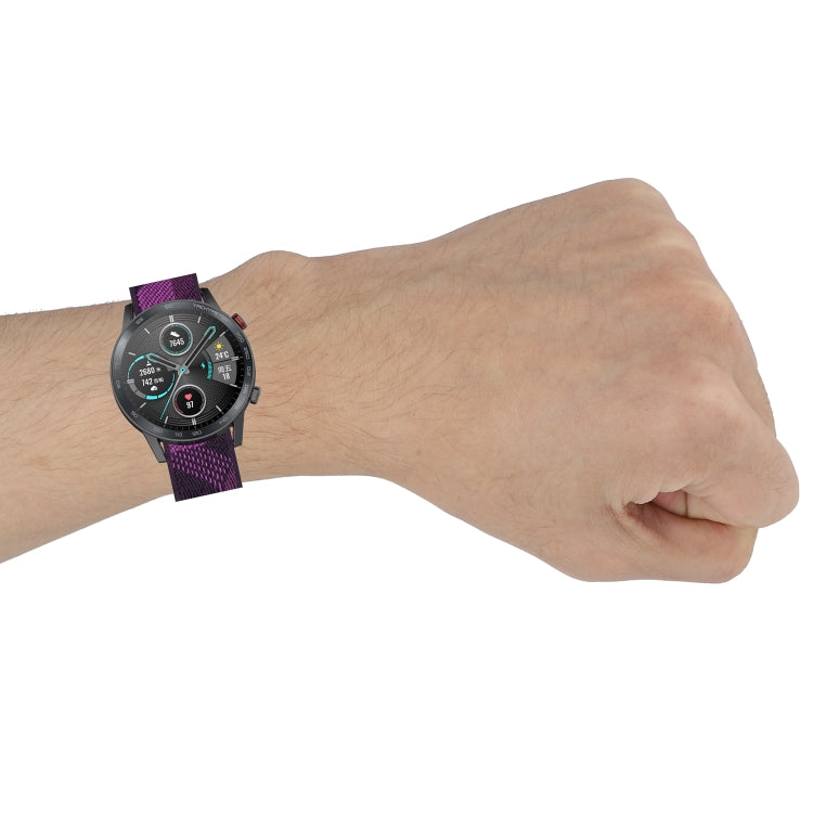 For Honor Watch GS 3i 22mm Nylon Woven Watch Band(Red) - Smart Wear by PMC TechLife | Online Shopping South Africa | PMC TechLife