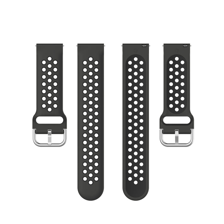 For Honor Watch GS 3i 22mm Sports Two-tone Silicone Watch Band(Black) -  by PMC TechLife | Online Shopping South Africa | PMC TechLife