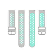 For Honor Watch GS 3i 22mm Sports Two-tone Silicone Watch Band(Grey Teal)