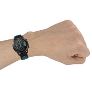 For Honor Watch GS 3i 22mm Sports Two-tone Silicone Watch Band(Black Grey)