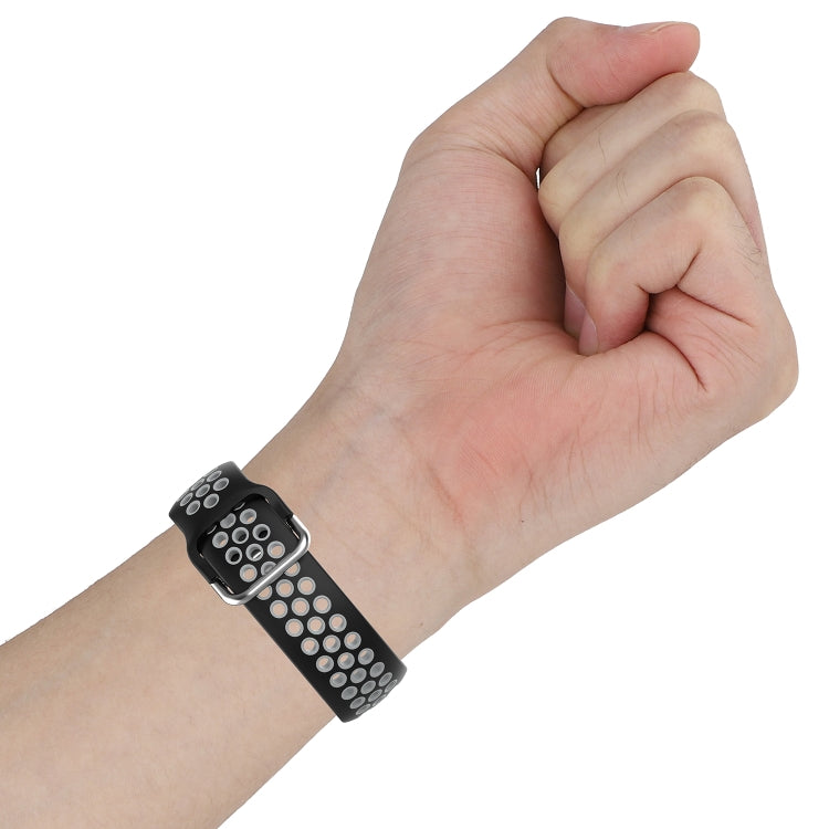 For Honor Watch GS 3i 22mm Sports Two-tone Silicone Watch Band(Orange Grey) - Smart Wear by PMC TechLife | Online Shopping South Africa | PMC TechLife