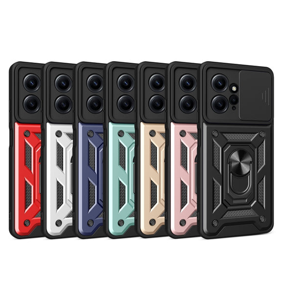 For Xiaomi Redmi Note 12 4G Global Sliding Camera Cover Design Phone Case(Gold)