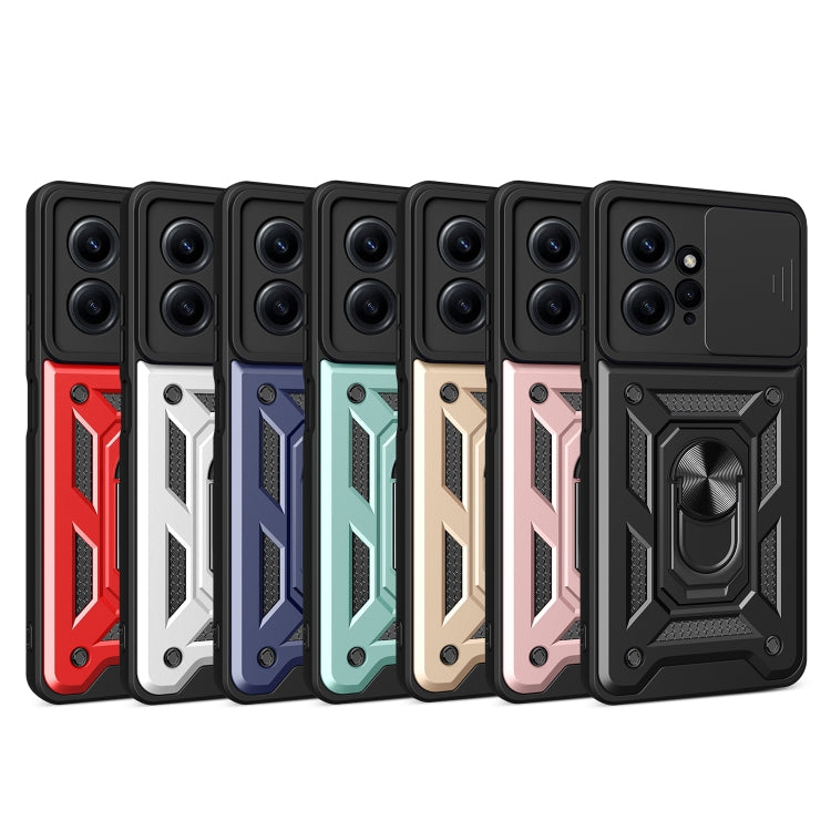 For Xiaomi Redmi Note 12 4G Global Sliding Camera Cover Design Phone Case(Gold)