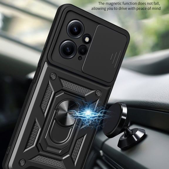 For Xiaomi Redmi Note 12 4G Global Sliding Camera Cover Design Phone Case(Gold)