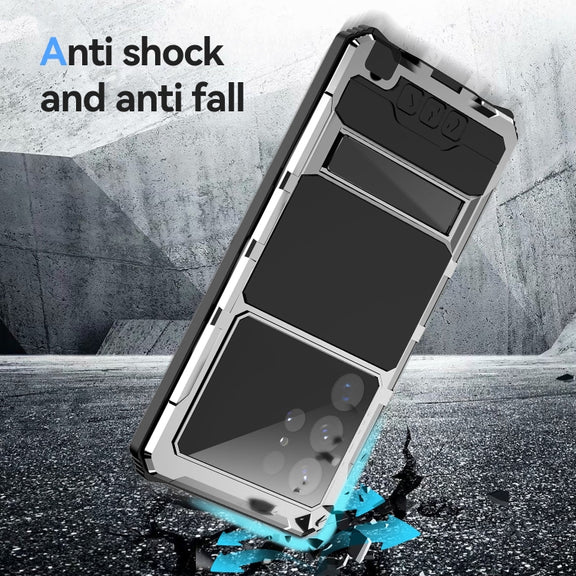For Samsung Galaxy S23 Ultra 5G R-JUST RJ-56 3rd Gen Life Water-resistant Dustproof Shockproof Phone Case(Silver)